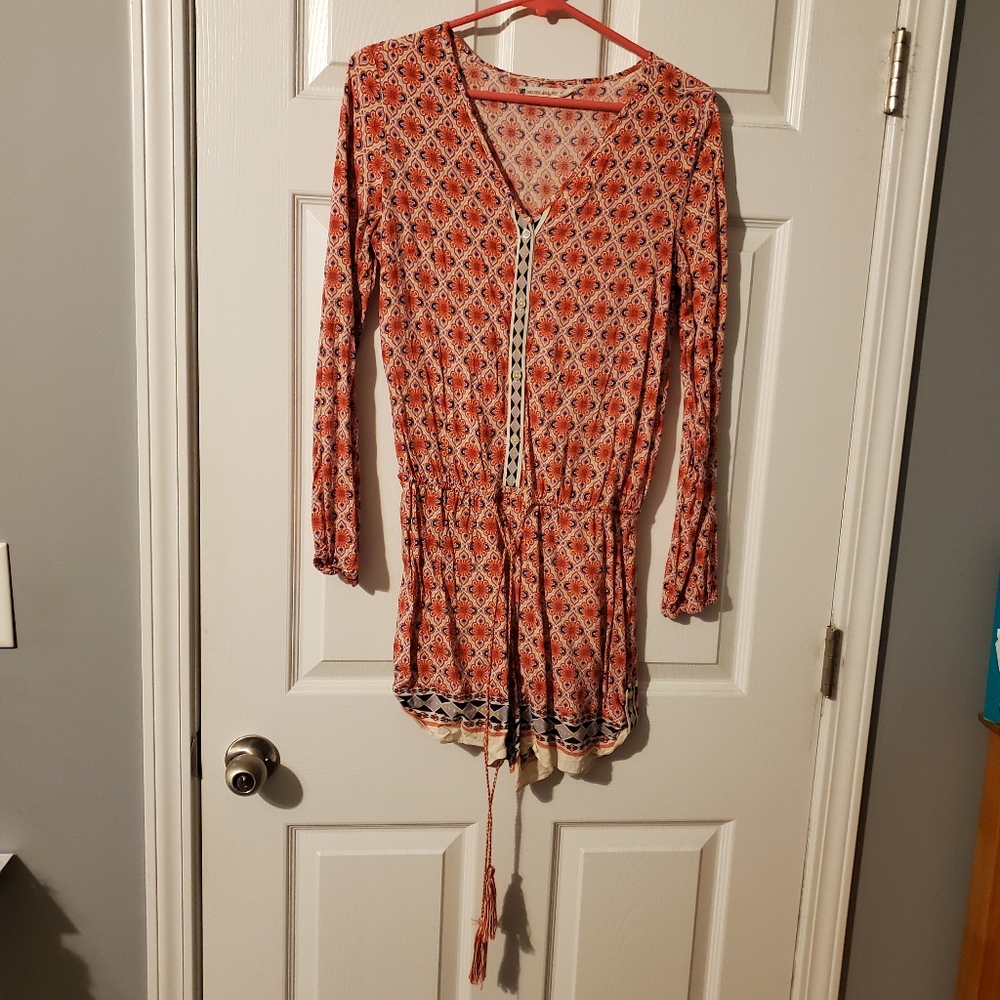 Fun and flirty romper or swim cover up. Festival wear. Vacation core